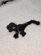 Crested Gecko (Black) - Handmade by Lucky Fosil Friends