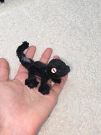 Crested Gecko (Black) - Handmade by Lucky Fosil Friends