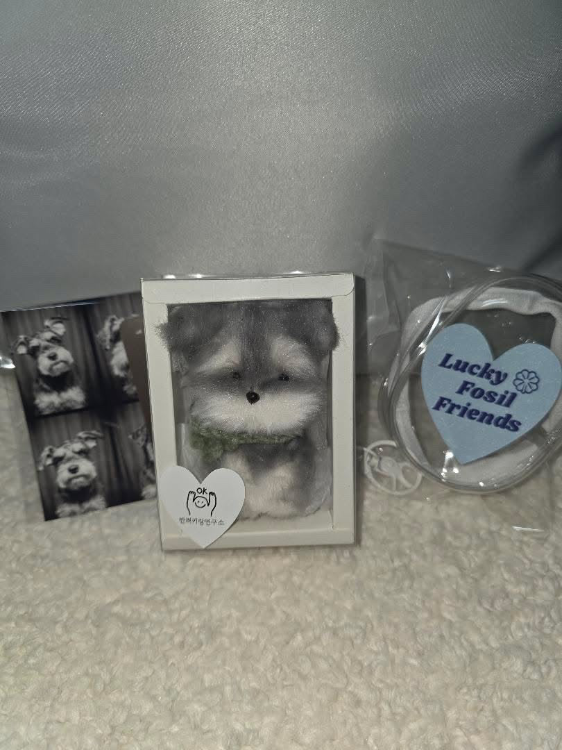 Personalised Chenille Pet Keyring - Handmade by Lucky Fosil Friends